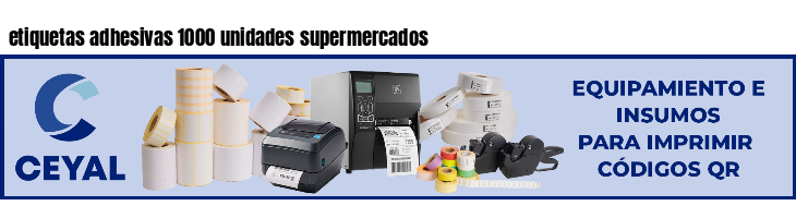 etiquetas adhesivas 1000 unidades supermercados