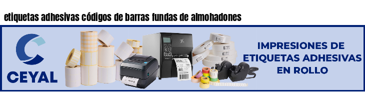 etiquetas adhesivas códigos de barras fundas de almohadones