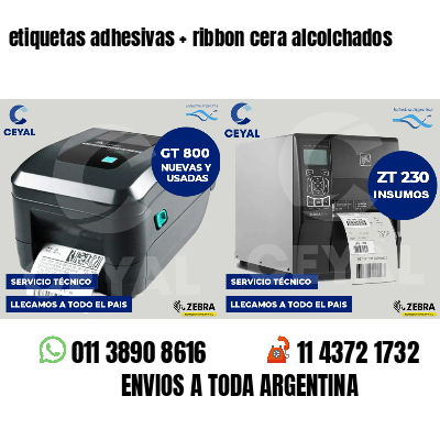 etiquetas adhesivas   ribbon cera alcolchados