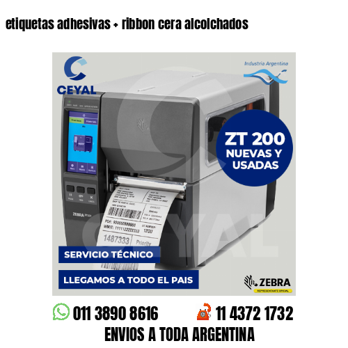 etiquetas adhesivas   ribbon cera alcolchados