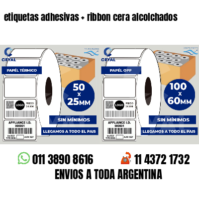 etiquetas adhesivas   ribbon cera alcolchados