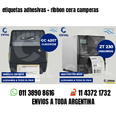 etiquetas adhesivas   ribbon cera camperas