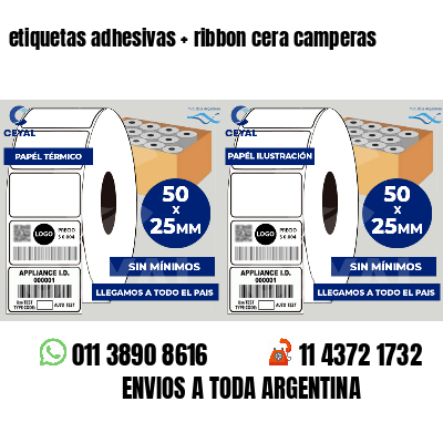 etiquetas adhesivas   ribbon cera camperas