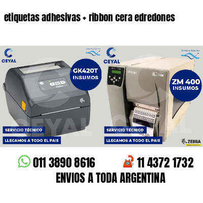 etiquetas adhesivas   ribbon cera edredones