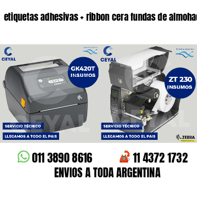 etiquetas adhesivas   ribbon cera fundas de almohadas