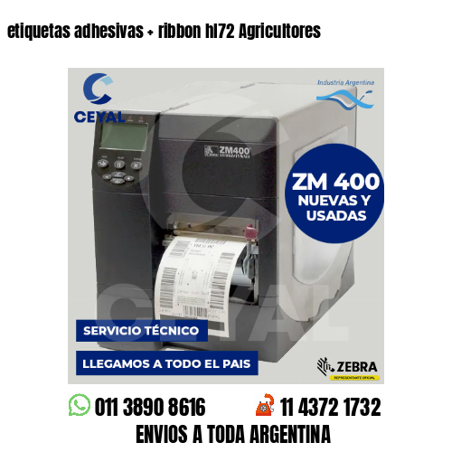 etiquetas adhesivas   ribbon hl72 Agricultores