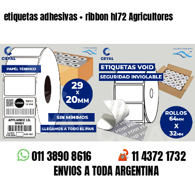 etiquetas adhesivas   ribbon hl72 Agricultores