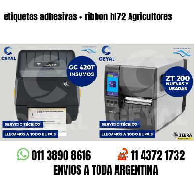 etiquetas adhesivas   ribbon hl72 Agricultores