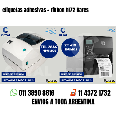 etiquetas adhesivas   ribbon hl72 Bares