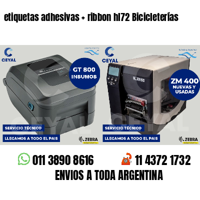 etiquetas adhesivas   ribbon hl72 Bicicleterías