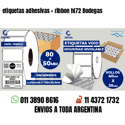 etiquetas adhesivas   ribbon hl72 Bodegas