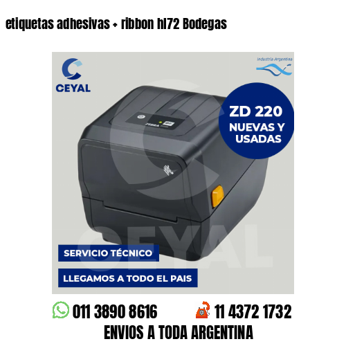 etiquetas adhesivas   ribbon hl72 Bodegas