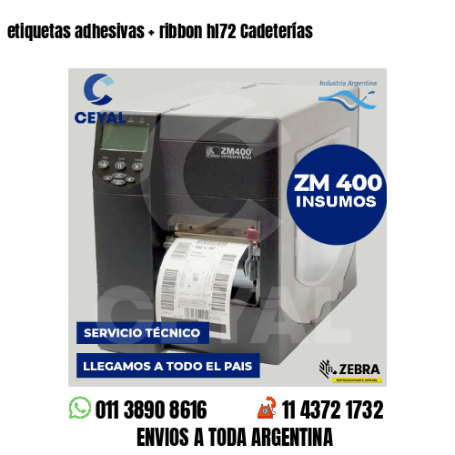 etiquetas adhesivas   ribbon hl72 Cadeterías