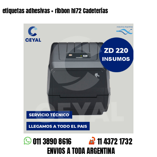 etiquetas adhesivas   ribbon hl72 Cadeterías