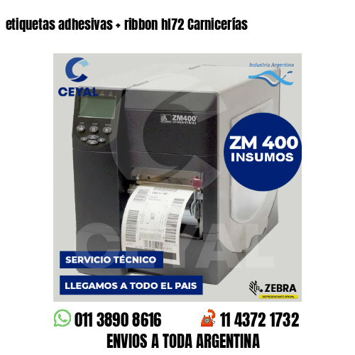 etiquetas adhesivas   ribbon hl72 Carnicerías