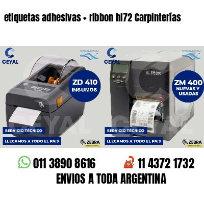 etiquetas adhesivas   ribbon hl72 Carpinterías