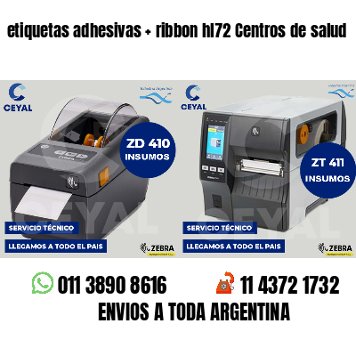 etiquetas adhesivas   ribbon hl72 Centros de salud