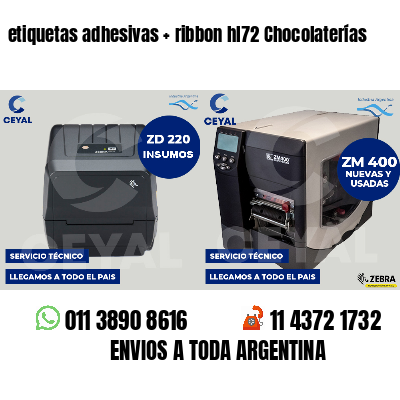 etiquetas adhesivas   ribbon hl72 Chocolaterías