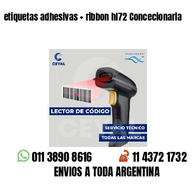 etiquetas adhesivas   ribbon hl72 Concecionaria