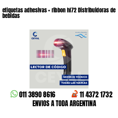 etiquetas adhesivas   ribbon hl72 Distribuidoras de bebidas