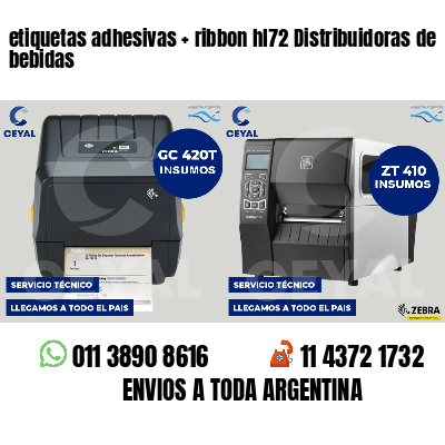 etiquetas adhesivas   ribbon hl72 Distribuidoras de bebidas