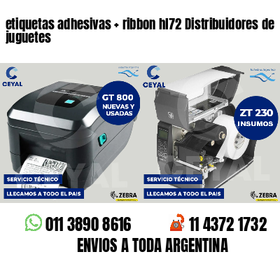 etiquetas adhesivas   ribbon hl72 Distribuidores de juguetes