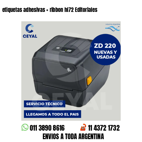 etiquetas adhesivas   ribbon hl72 Editoriales