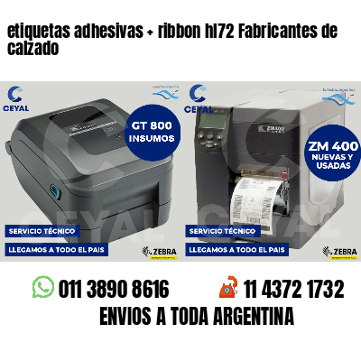 etiquetas adhesivas   ribbon hl72 Fabricantes de calzado