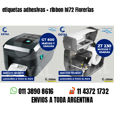 etiquetas adhesivas   ribbon hl72 Florerías