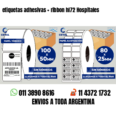 etiquetas adhesivas   ribbon hl72 Hospitales