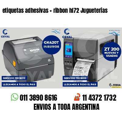 etiquetas adhesivas   ribbon hl72 Jugueterías