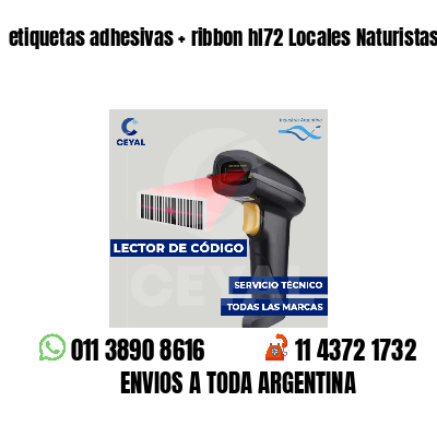 etiquetas adhesivas   ribbon hl72 Locales Naturistas