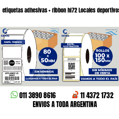 etiquetas adhesivas   ribbon hl72 Locales deportivos