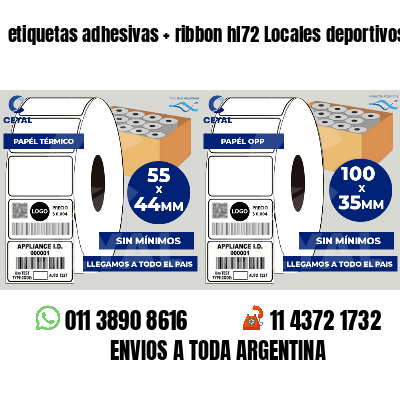 etiquetas adhesivas   ribbon hl72 Locales deportivos