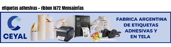 etiquetas adhesivas   ribbon hl72 Mensajerías