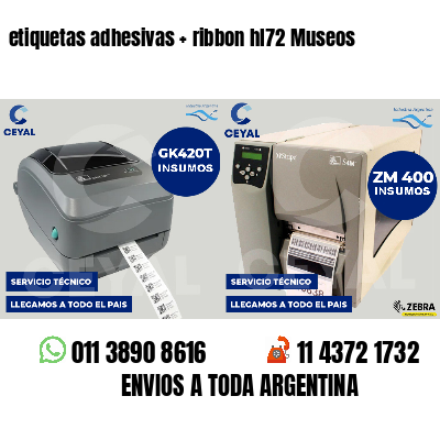 etiquetas adhesivas   ribbon hl72 Museos