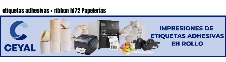 etiquetas adhesivas   ribbon hl72 Papelerías