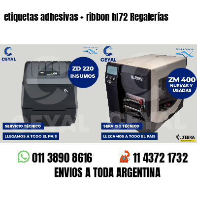 etiquetas adhesivas   ribbon hl72 Regalerías