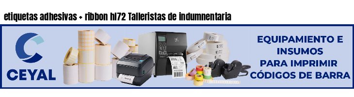 etiquetas adhesivas   ribbon hl72 Talleristas de indumnentaria