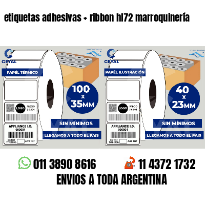 etiquetas adhesivas   ribbon hl72 marroquinería