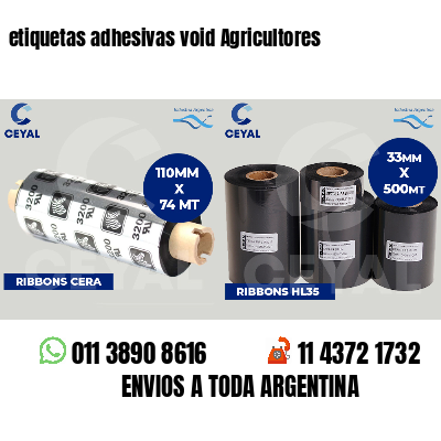 etiquetas adhesivas void Agricultores