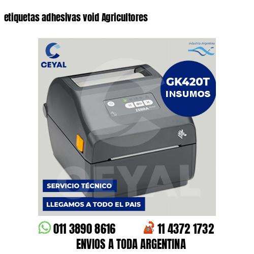 etiquetas adhesivas void Agricultores