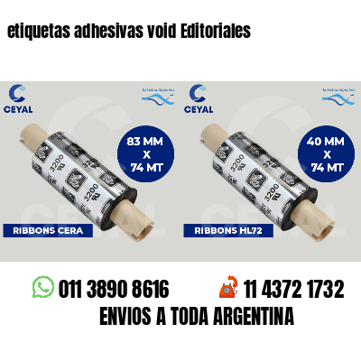 etiquetas adhesivas void Editoriales