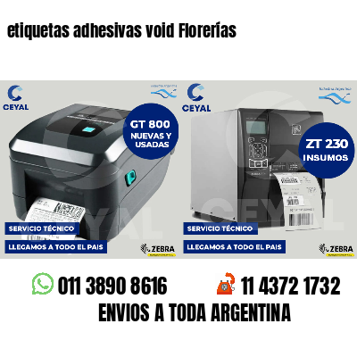 etiquetas adhesivas void Florerías