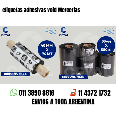 etiquetas adhesivas void Mercerías