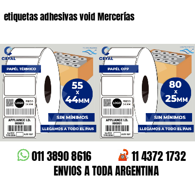 etiquetas adhesivas void Mercerías