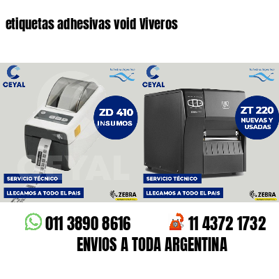 etiquetas adhesivas void Viveros