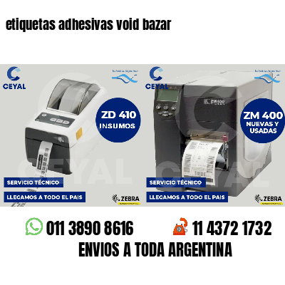 etiquetas adhesivas void bazar