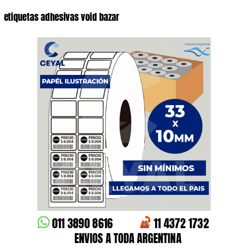 etiquetas adhesivas void bazar