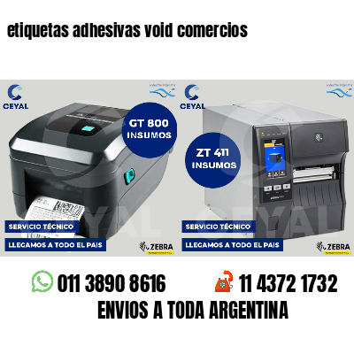 etiquetas adhesivas void comercios